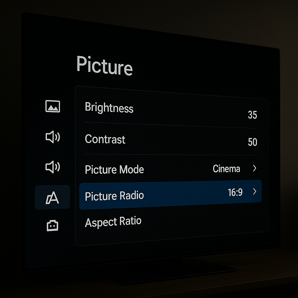 Adjusting OLED TV settings for dark room movie viewing