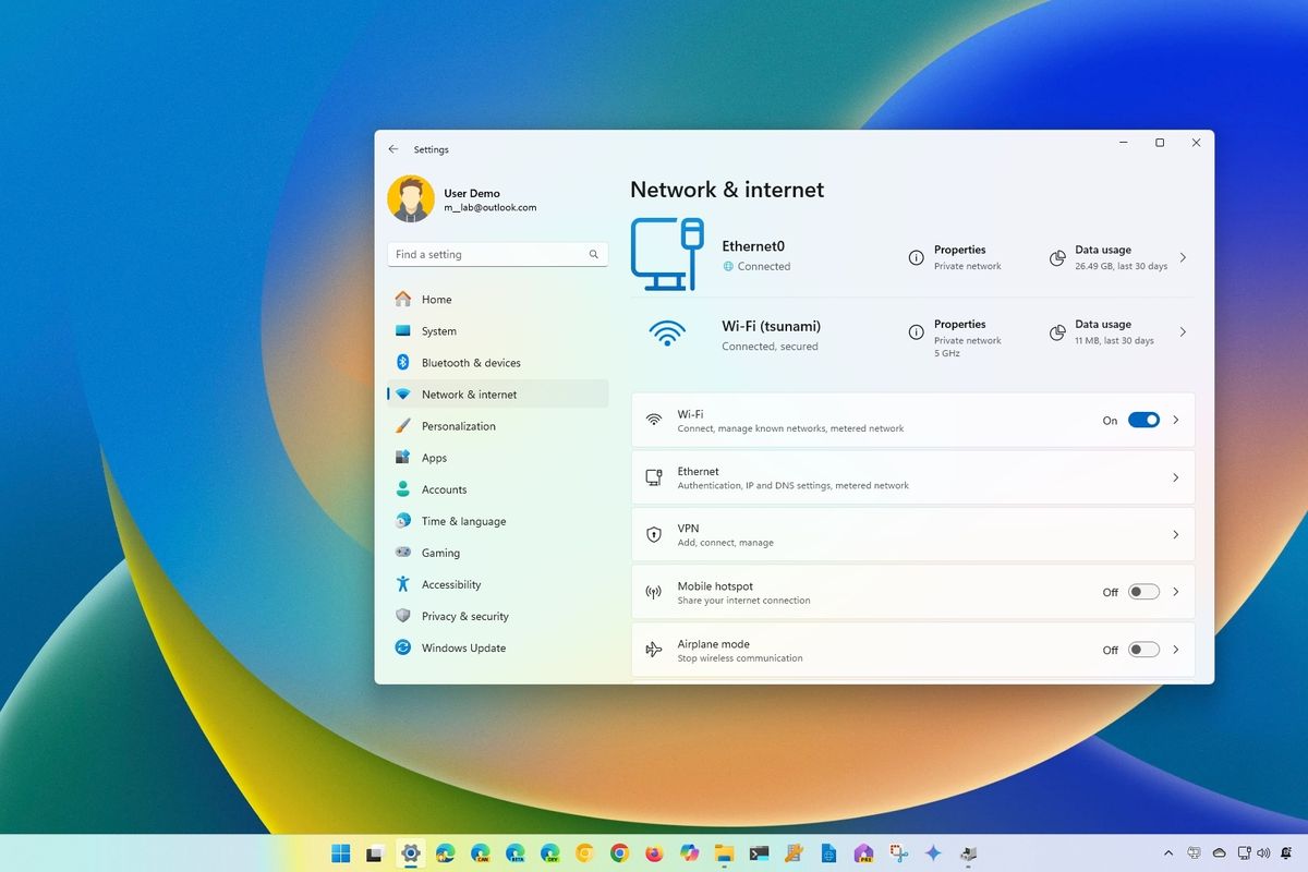 Windows 11 laptop showing broken Wi-Fi connection after November update
