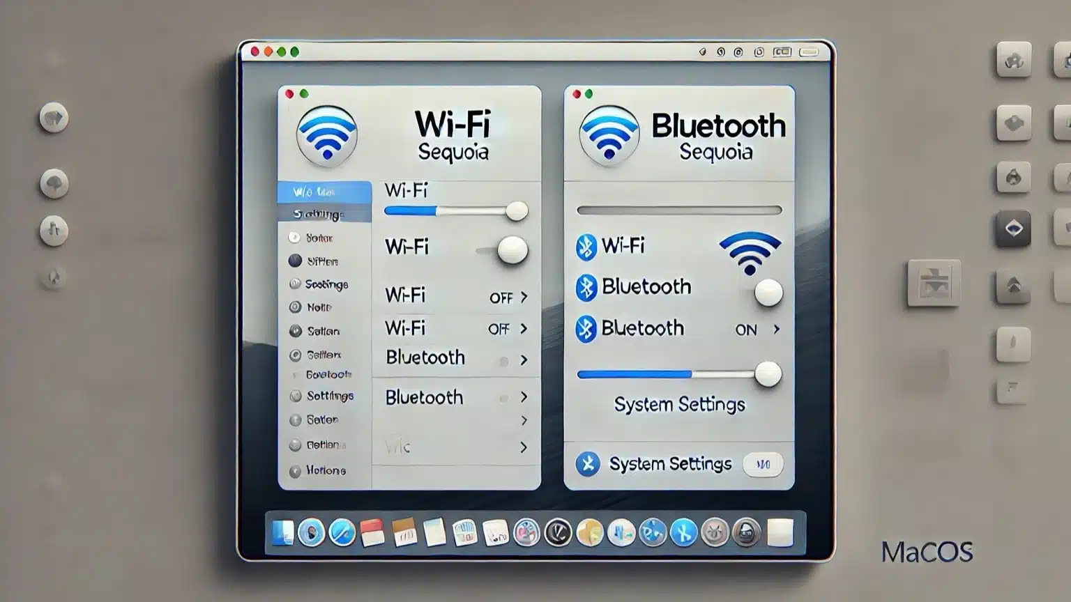 macOS Wi-Fi and Bluetooth reset for AirDrop troubleshooting.