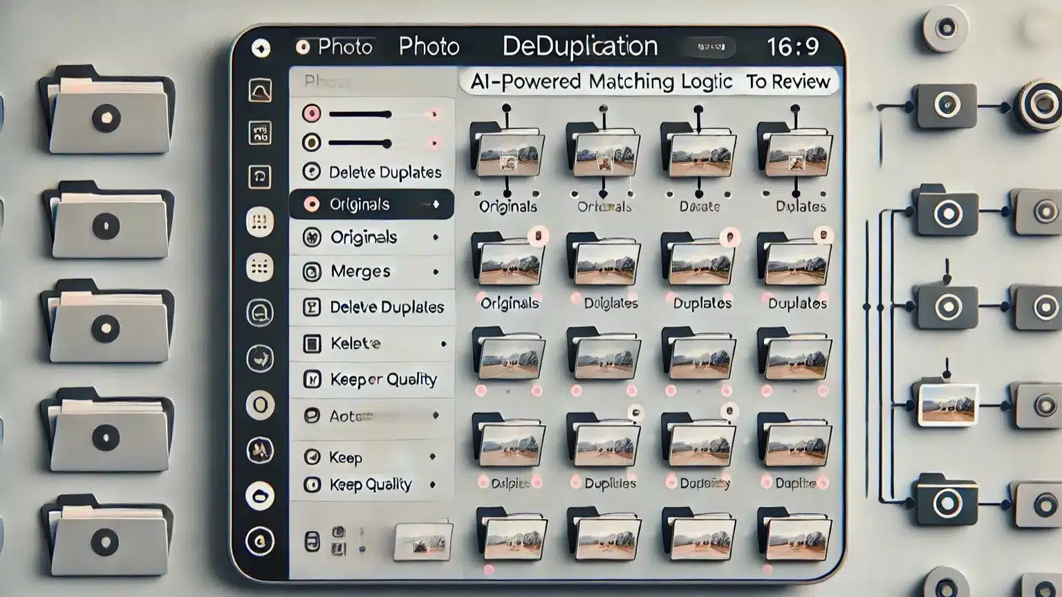 Removing duplicate photos before creating a unified photo library
