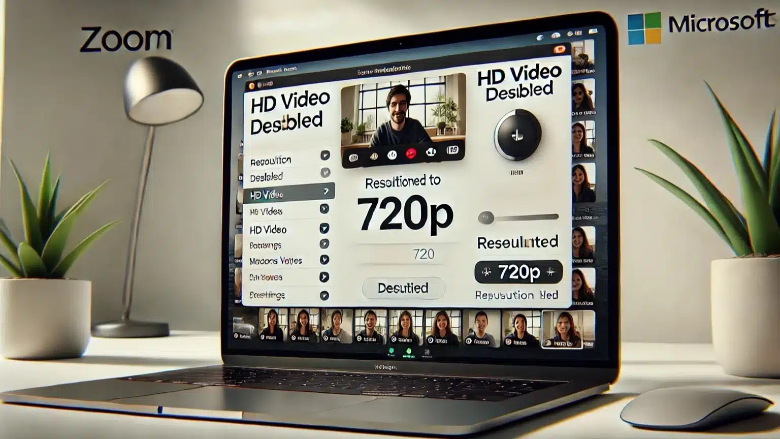 Lowering video resolution to 720p to prevent overheating on Mac.