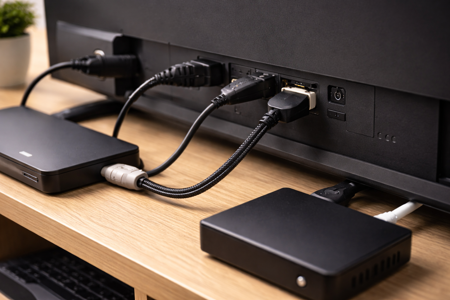 TV screen briefly going black for a few seconds during normal playback in a living room.